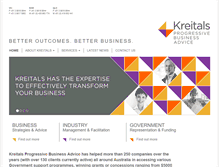 Tablet Screenshot of kreitals.com.au